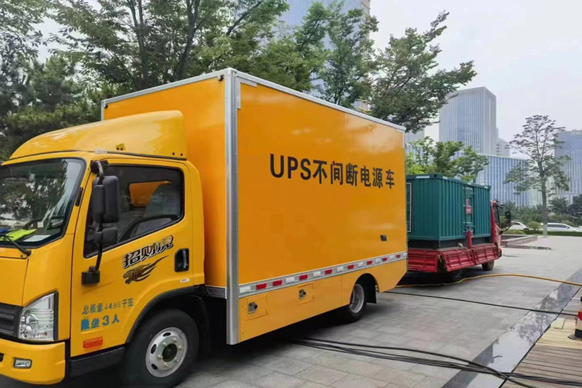 乌坡镇发电机租赁施工现场
