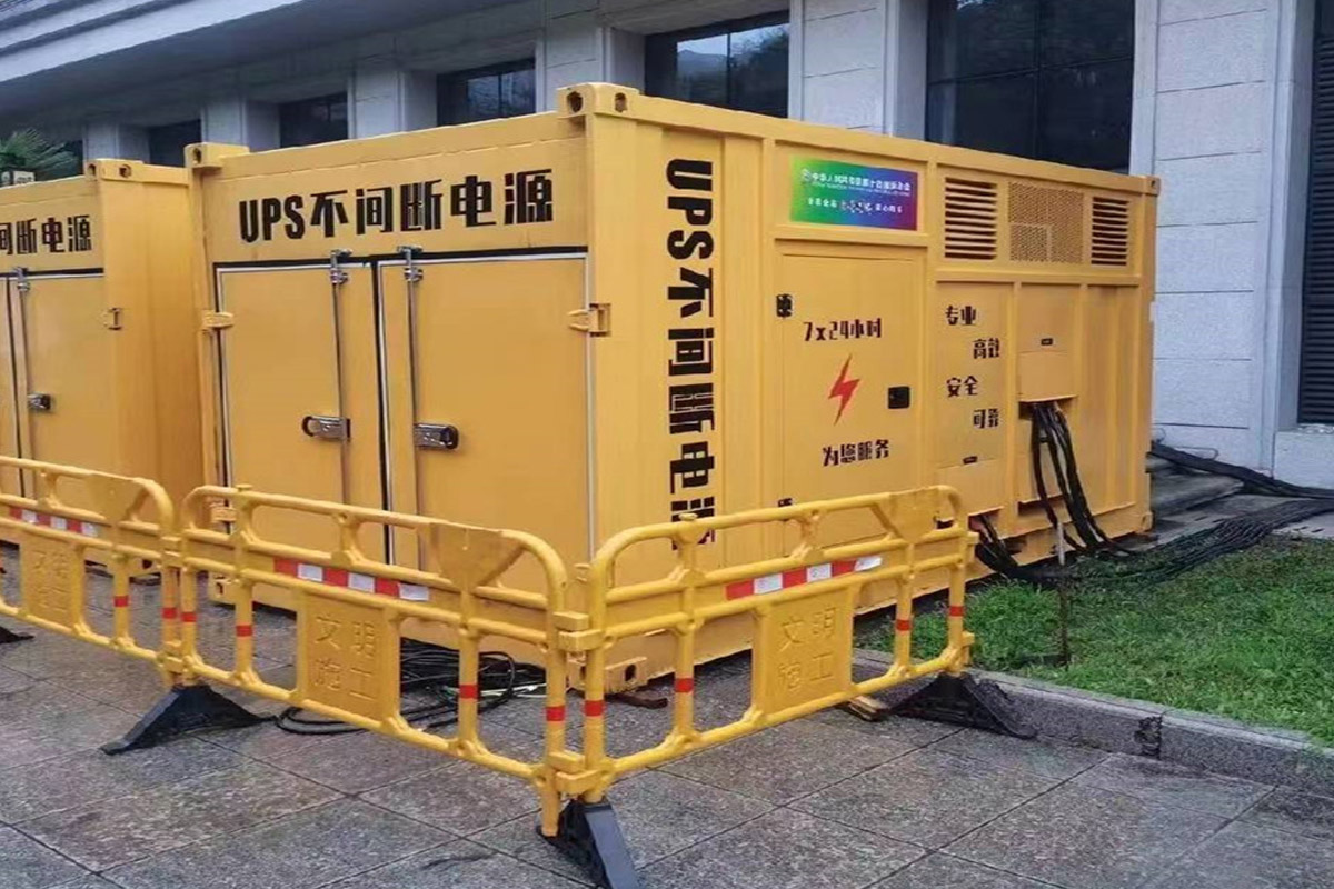乌坡镇发电机租赁施工现场