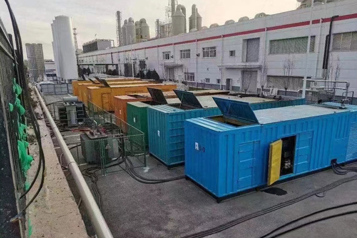 乌坡镇发电机租赁施工现场